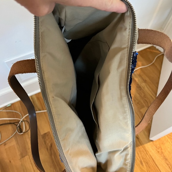 GAP Handbag with Blue Sequins Down the Front and Back - Picture 3 of 4